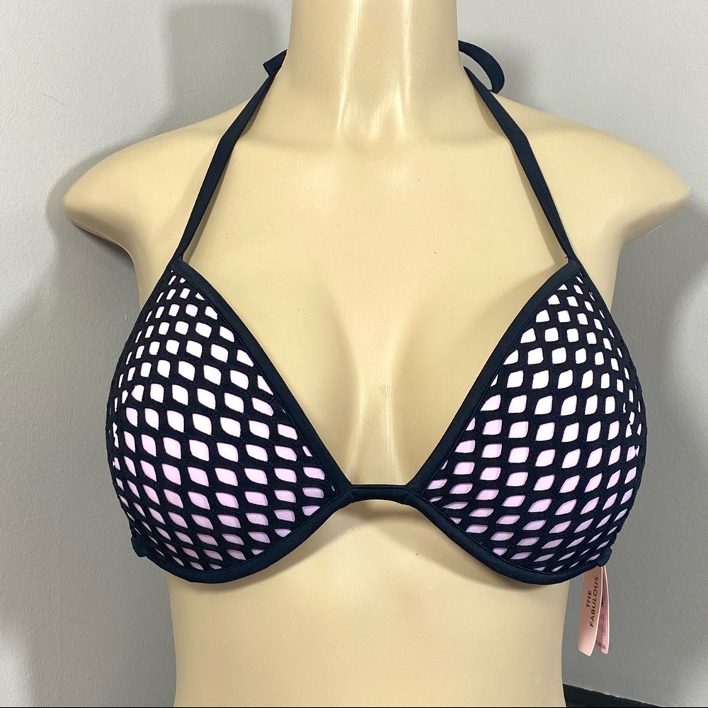 VICTORIA’S SECRET The Fabulous Push-Up Padded Bikini Top 36D NWT New 2015 Lilac